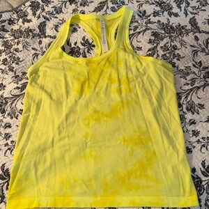 Lululemon Athletica Yellow Tank Top